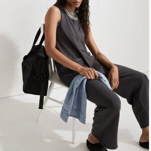 Madewell Superbrushed Grey Pull-On Jumpsuit